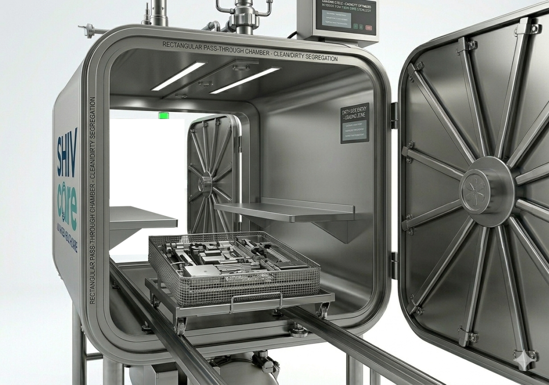 Double-door pass-through configuration